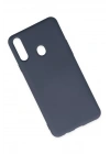 Mey İthalat®  Samsung Galaxy A20S Kılıf Nano içi Kadife Silikon - Gri