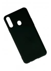 Mey İthalat®  Samsung Galaxy A20S Kılıf Nano içi Kadife Silikon - Siyah