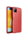 Mey İthalat®  Samsung Galaxy A22 Kılıf Auto Focus Kapak - Kırmızı