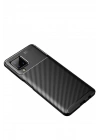 Mey İthalat®  Samsung Galaxy A22 Kılıf Auto Focus Karbon Kapak - Siyah