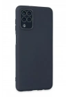 Mey İthalat®  Samsung Galaxy A22 Kılıf Lansman Glass Kapak - Lacivert
