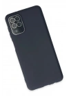Mey İthalat®  Samsung Galaxy A22 Kılıf Lansman Glass Kapak - Lacivert
