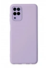 Mey İthalat®  Samsung Galaxy A22 Kılıf Lansman Glass Kapak - Lila