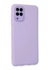 Mey İthalat®  Samsung Galaxy A22 Kılıf Lansman Glass Kapak - Lila