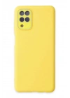 Mey İthalat®  Samsung Galaxy A22 Kılıf Lansman Glass Kapak - Sarı