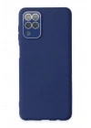 Mey İthalat®  Samsung Galaxy A22 Kılıf Lansman Glass Kapak - Sky Blue