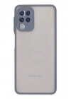 Mey İthalat®  Samsung Galaxy A22 Kılıf Montreal Silikon Kapak - Gri
