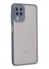 Mey İthalat®  Samsung Galaxy A22 Kılıf Montreal Silikon Kapak - Gri