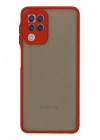 Mey İthalat®  Samsung Galaxy A22 Kılıf Montreal Silikon Kapak - Kırmızı