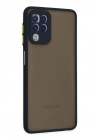 Mey İthalat®  Samsung Galaxy A22 Kılıf Montreal Silikon Kapak - Lacivert