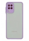Mey İthalat®  Samsung Galaxy A22 Kılıf Montreal Silikon Kapak - Mor