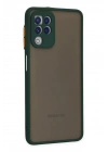 Mey İthalat®  Samsung Galaxy A22 Kılıf Montreal Silikon Kapak - Yeşil