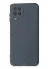 Mey İthalat®  Samsung Galaxy A22 Kılıf Nano içi Kadife Silikon - Gri