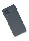 Mey İthalat®  Samsung Galaxy A22 Kılıf Nano içi Kadife Silikon - Gri