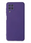Mey İthalat®  Samsung Galaxy A22 Kılıf Nano içi Kadife Silikon - Mor