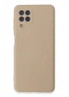 Mey İthalat®  Samsung Galaxy A22 Kılıf Nano içi Kadife Silikon - Pudra