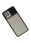 Mey İthalat®  Samsung Galaxy A22 Kılıf Palm Buzlu Kamera Sürgülü Silikon - Siyah