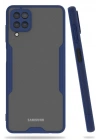 Mey İthalat®  Samsung Galaxy A22 Kılıf Platin Silikon - Lacivert