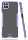 Mey İthalat®  Samsung Galaxy A22 Kılıf Platin Silikon - Lila