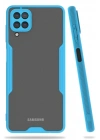 Mey İthalat®  Samsung Galaxy A22 Kılıf Platin Silikon - Mavi