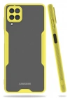 Mey İthalat®  Samsung Galaxy A22 Kılıf Platin Silikon - Sarı