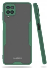 Mey İthalat®  Samsung Galaxy A22 Kılıf Platin Silikon - Yeşil