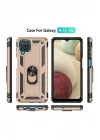 Mey İthalat®  Samsung Galaxy A22 Kılıf Sofya Yüzüklü Silikon Kapak - Gold