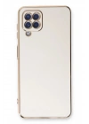 Mey İthalat®  Samsung Galaxy A22 Kılıf Volet Silikon - Beyaz