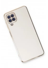 Mey İthalat®  Samsung Galaxy A22 Kılıf Volet Silikon - Beyaz