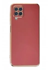 Mey İthalat®  Samsung Galaxy A22 Kılıf Volet Silikon - Kırmızı
