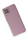 Mey İthalat®  Samsung Galaxy A22 Kılıf Volet Silikon - Mor