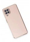 Mey İthalat®  Samsung Galaxy A22 Kılıf Volet Silikon - Pembe