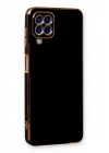 Mey İthalat®  Samsung Galaxy A22 Kılıf Volet Silikon - Siyah