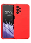 Mey İthalat®  Samsung Galaxy A23 4G Kılıf First Silikon - Kırmızı