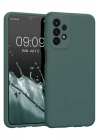 Mey İthalat®  Samsung Galaxy A23 4G Kılıf First Silikon - Koyu Yeşil
