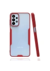 Mey İthalat®  Samsung Galaxy A23 4G Kılıf Platin Silikon - Kırmızı