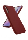 Mey İthalat®  Samsung Galaxy A24 4G Kılıf First Silikon - Bordo