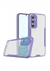 Mey İthalat®  Samsung Galaxy A24 4G Kılıf Platin Silikon - Lila