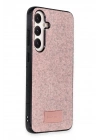 Mey İthalat®  Samsung Galaxy A25 5G Bright Simli Kapak - Pembe