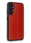 Mey İthalat®  Samsung Galaxy A25 5G Kılıf Flip Cover - Kırmızı