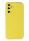 Mey İthalat®  Samsung Galaxy A25 5G Kılıf Nano içi Kadife Silikon - Sarı