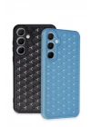 Mey İthalat®  Samsung Galaxy A25 5G Kılıf Petek Silikon Kapak - Siyah