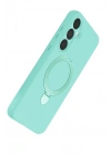 Mey İthalat®  Samsung Galaxy A25 5G Regal Magsafe Standlı Kapak - Su Yeşili