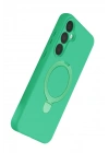 Mey İthalat®  Samsung Galaxy A25 5G Regal Magsafe Standlı Kapak - Yeşil