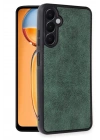 Mey İthalat®  Samsung Galaxy A26 Kılıf Aras Deri Kapak - Koyu Yeşil