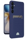 Mey İthalat®  Samsung Galaxy A26 Kılıf Kelvin Kartvizitli Silikon - Lacivert