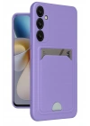 Mey İthalat®  Samsung Galaxy A26 Kılıf Kelvin Kartvizitli Silikon - Lila