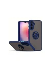 Mey İthalat®  Samsung Galaxy A26 Kılıf Montreal Yüzüklü Silikon Kapak - Lacivert