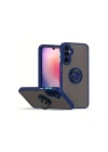 Mey İthalat®  Samsung Galaxy A26 Kılıf Montreal Yüzüklü Silikon Kapak - Lacivert