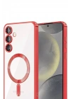 Mey İthalat®  Samsung Galaxy A26 Kross Magneticsafe Kapak - Kırmızı